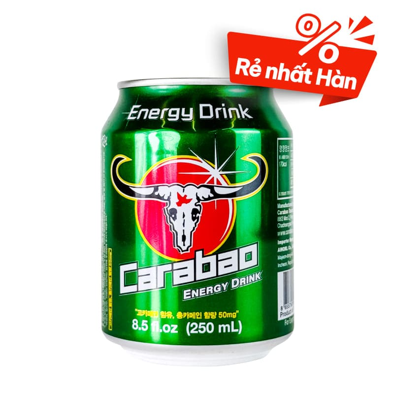 Nước tăng lực Carabao lon 250ml