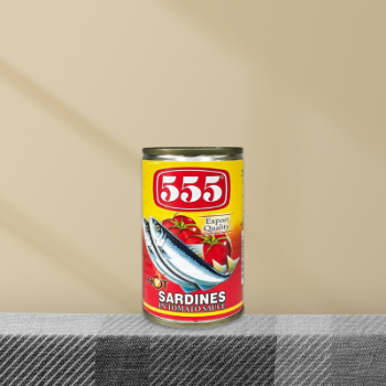 555 Sardines Tomato Chili(Yellow) 155g thumbnail
