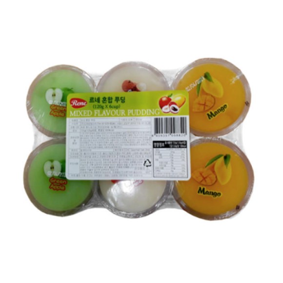 Thạch rau câu trái cây 6 vị (120g/6 hộp)
