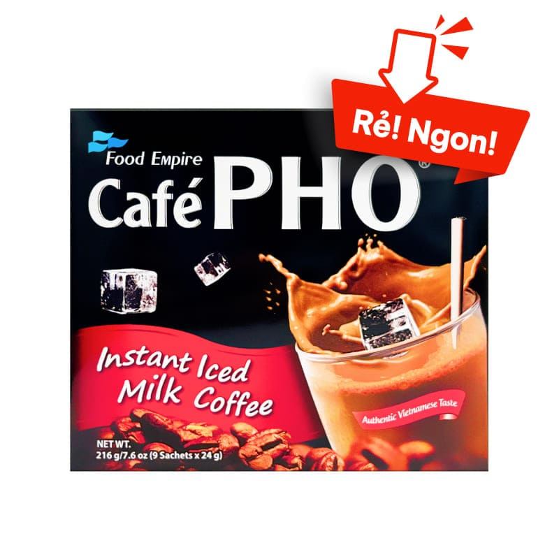 Cà phê sữa đá cafe PHỐ 216g (9 gói)